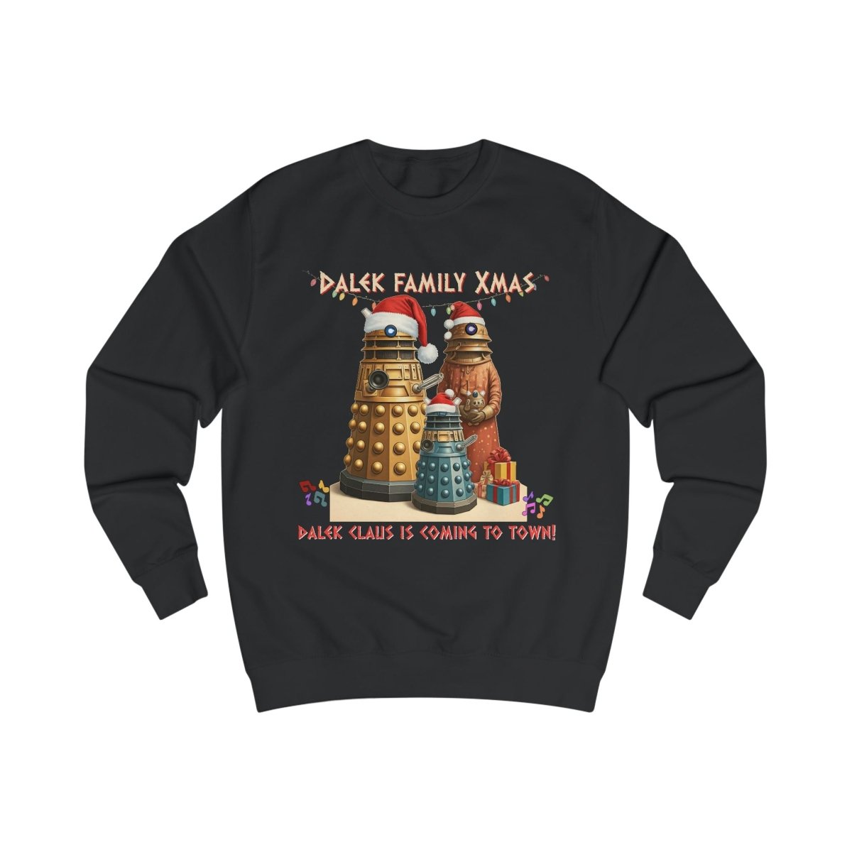 Dalek Family singing at Xmas Sweatshirt - soapbox169 - A Little Gift Shop