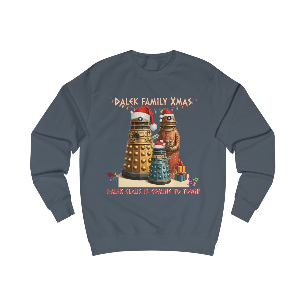 Dalek Family singing at Xmas Sweatshirt - soapbox169 - A Little Gift Shop