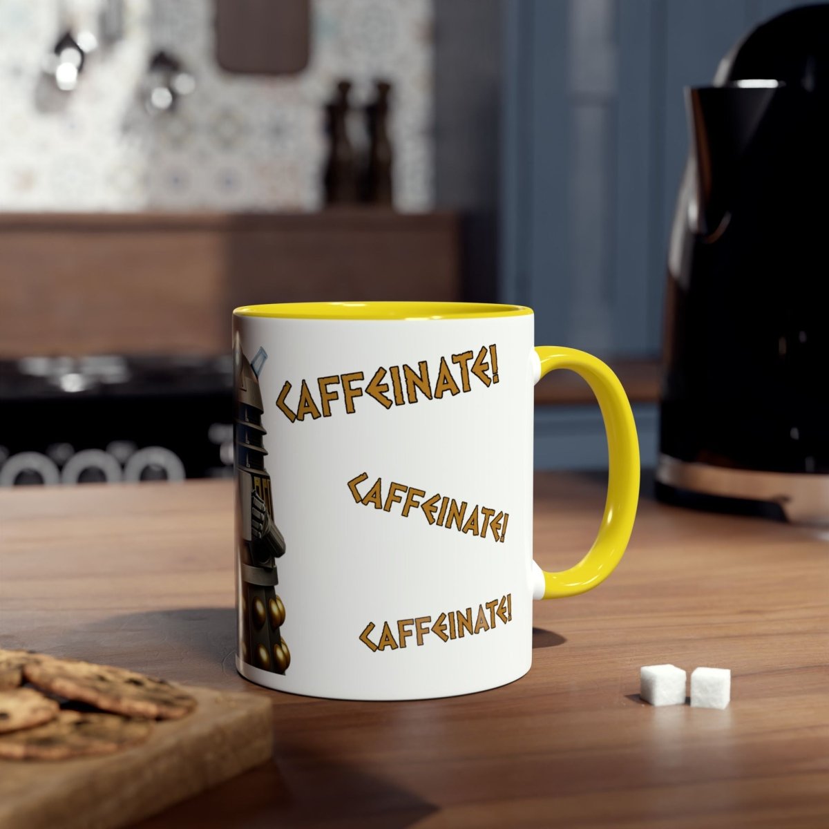 Dalek No.5 CAFFEINATE! Coffee Mug Collection. - Mug