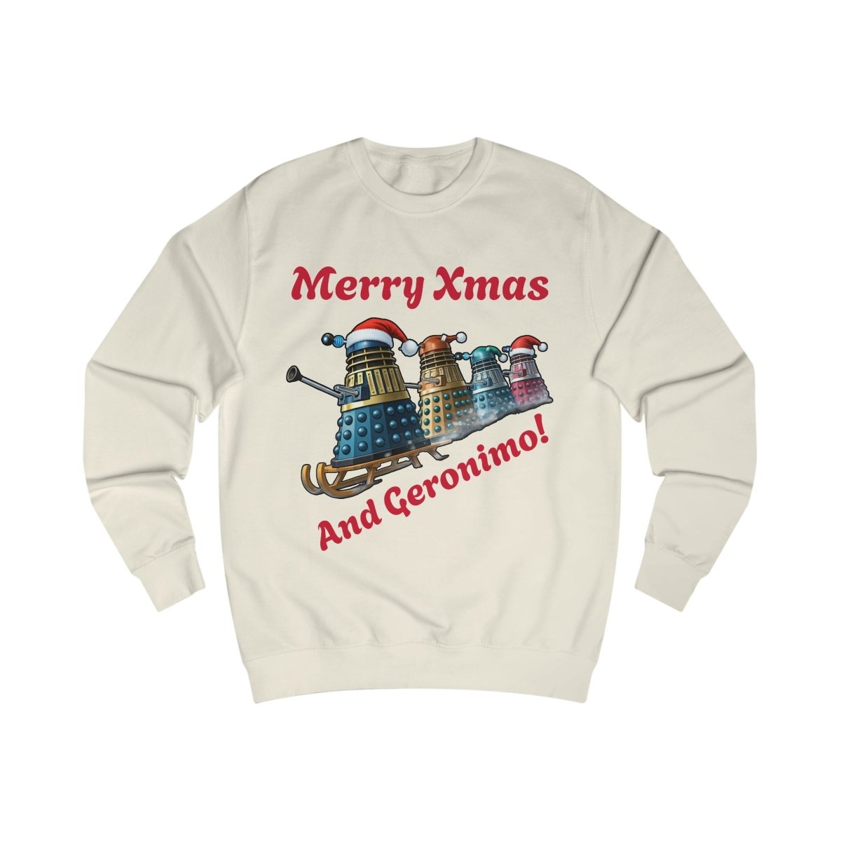Dalek Xmas Skiing Conga Sweatshirt - soapbox169 - A Little Gift Shop