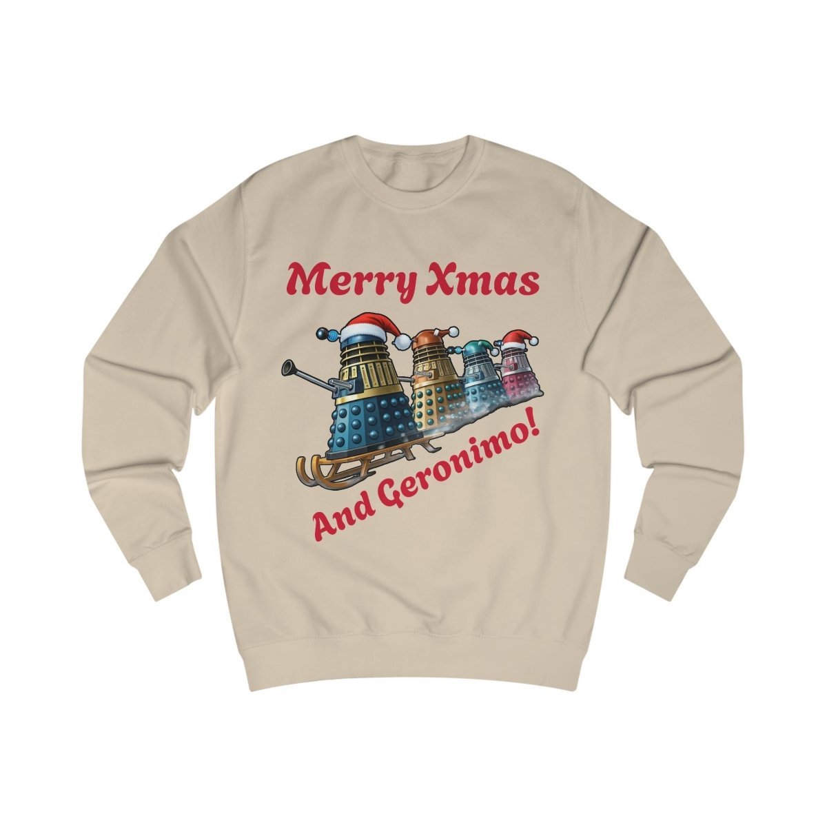 Dalek Xmas Skiing Conga Sweatshirt - soapbox169 - A Little Gift Shop