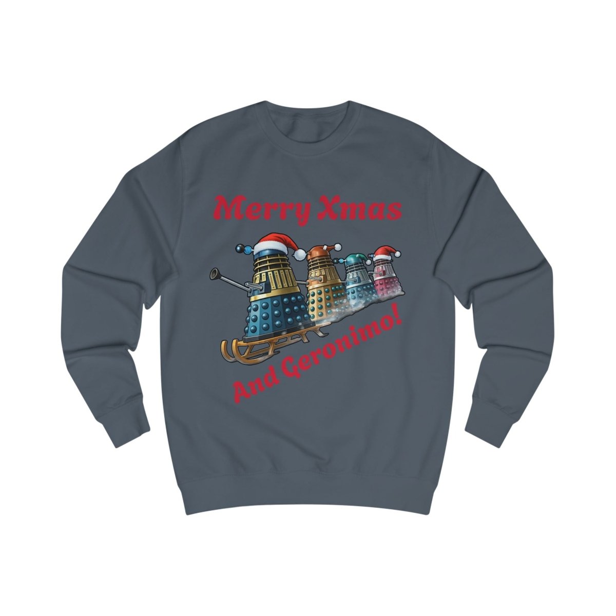 Dalek Xmas Skiing Conga Sweatshirt - soapbox169 - A Little Gift Shop