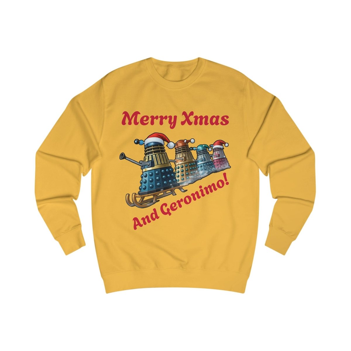 Dalek Xmas Skiing Conga Sweatshirt - soapbox169 - A Little Gift Shop