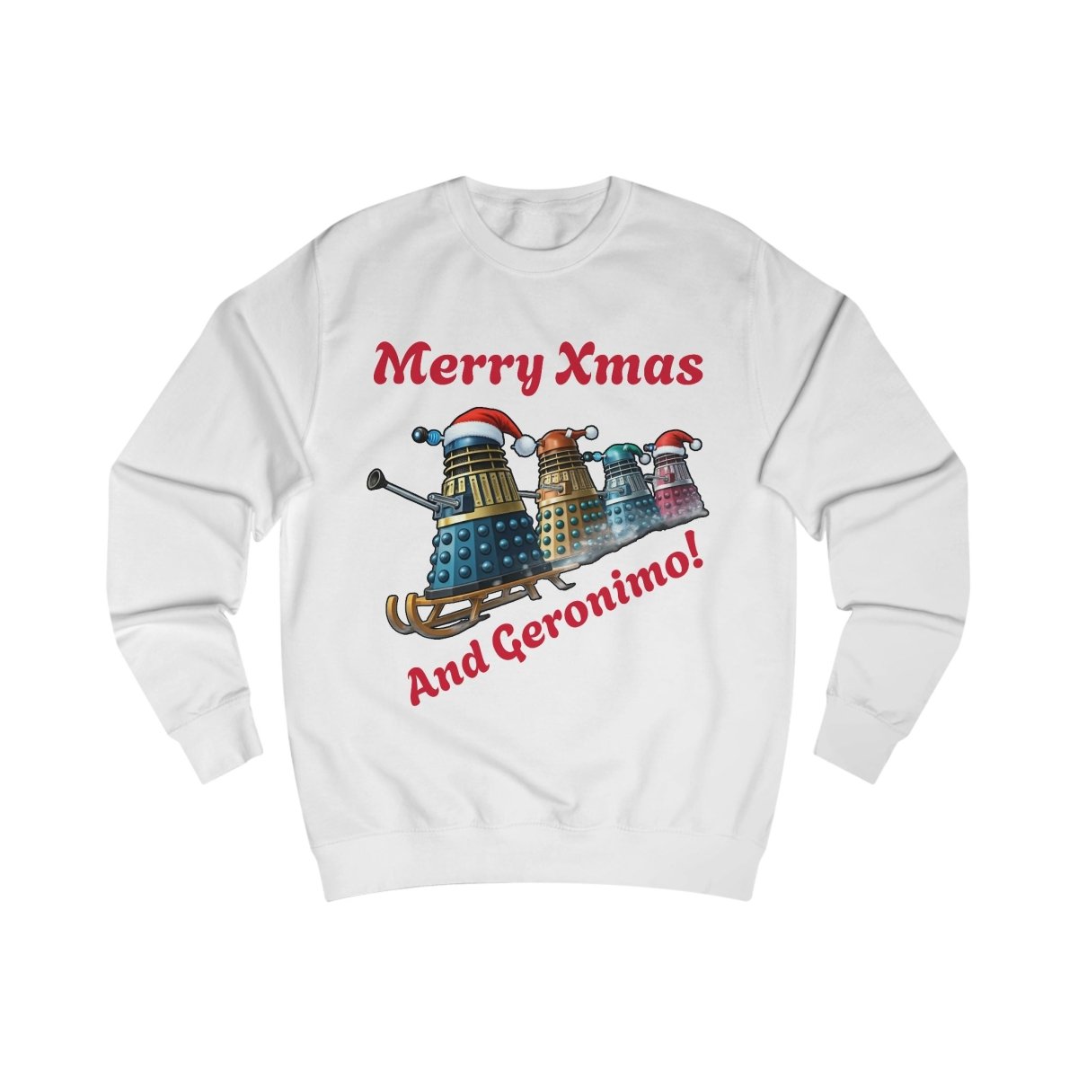 Dalek Xmas Skiing Conga Sweatshirt - soapbox169 - A Little Gift Shop