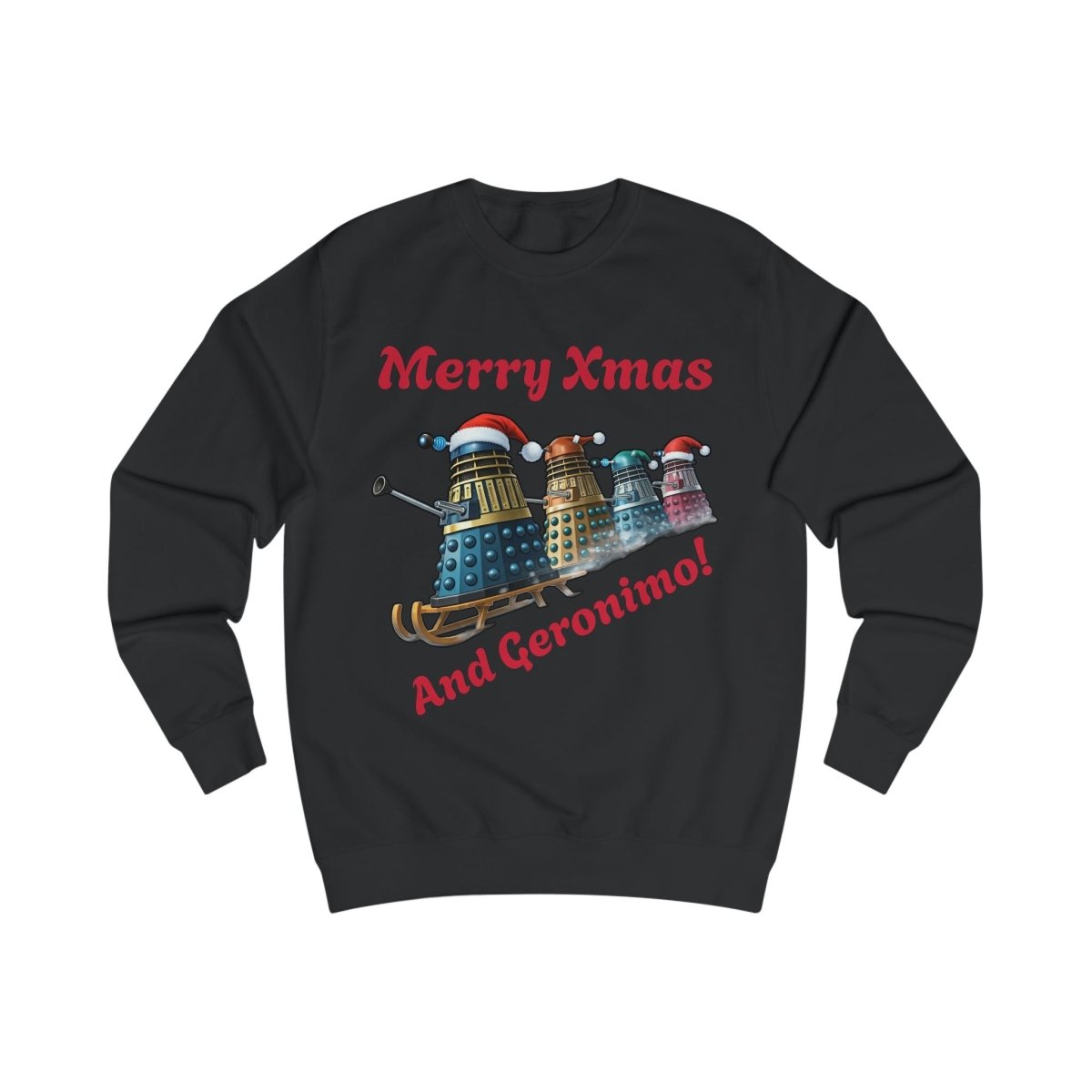 Dalek Xmas Skiing Conga Sweatshirt - soapbox169 - A Little Gift Shop