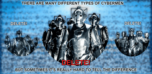 Different types of Cybermen Mug - soapbox169 - A Little Gift Shop