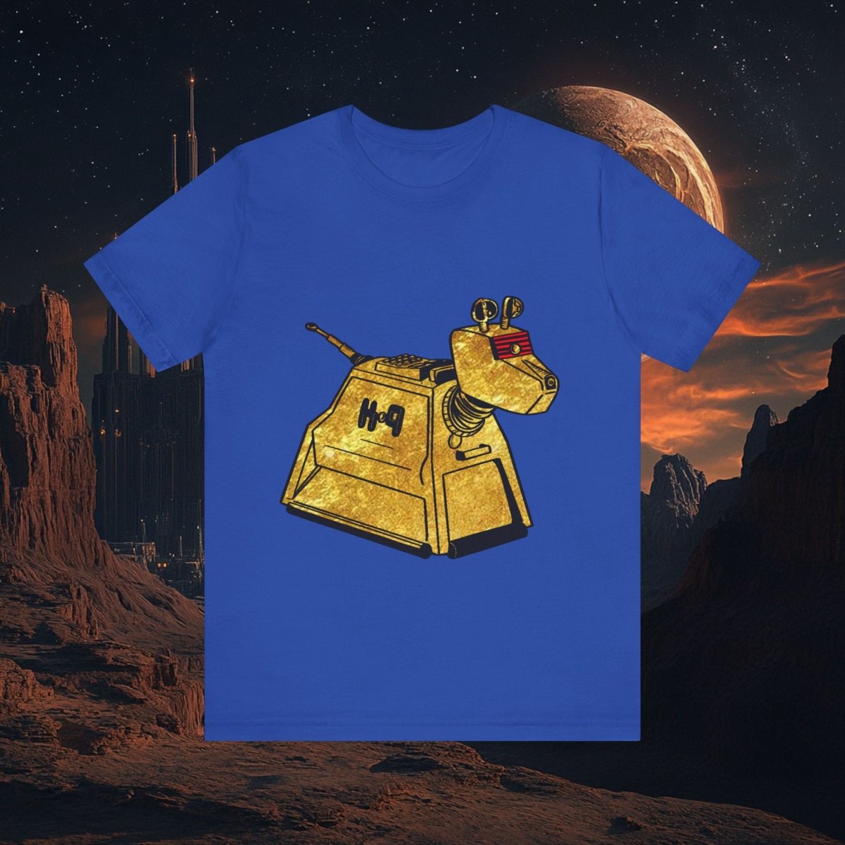 Doctor Who - Gold leaf effect K-9 T-shirt - T-Shirt