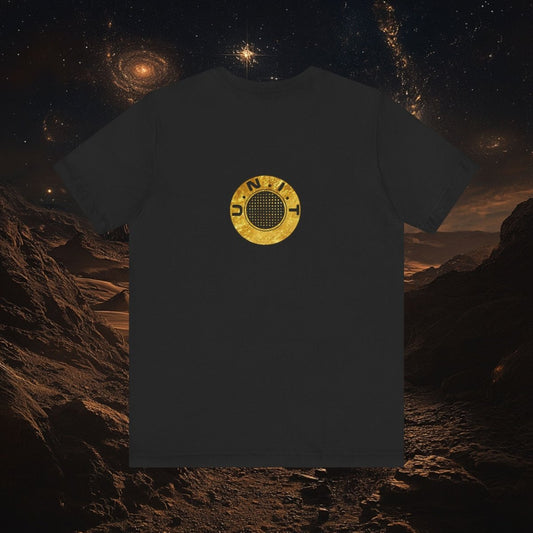 Doctor Who - Gold leaf effect UNIT Wings with UNIT emblem on rear - T-Shirt