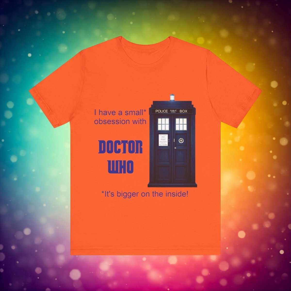 Doctor Who Obsession T-shirt featuring The TARDIS - T-Shirt