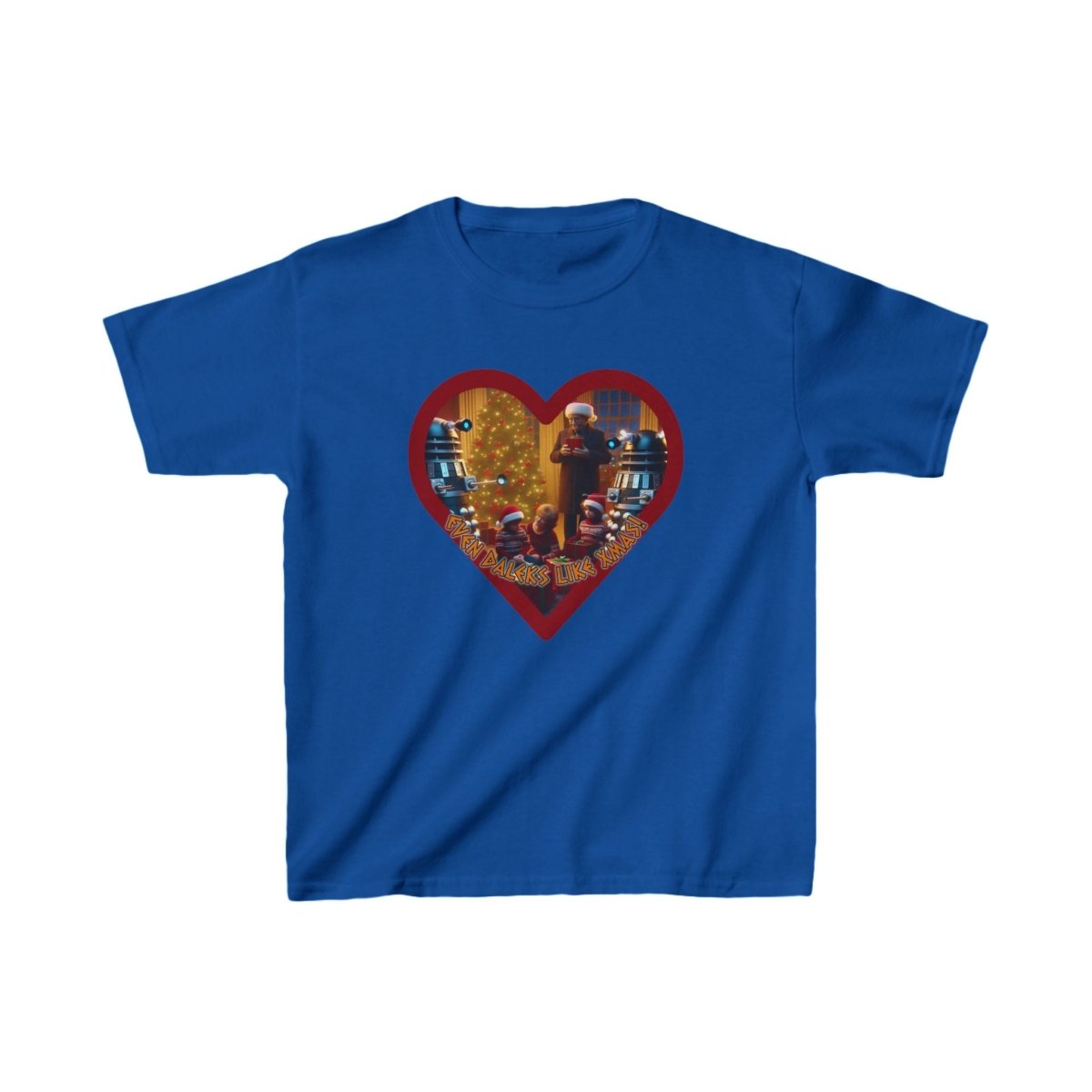 "Even Daleks Like Xmas!" - Kids Heavy Cotton T-shirt - soapbox169 - A Little Gift Shop