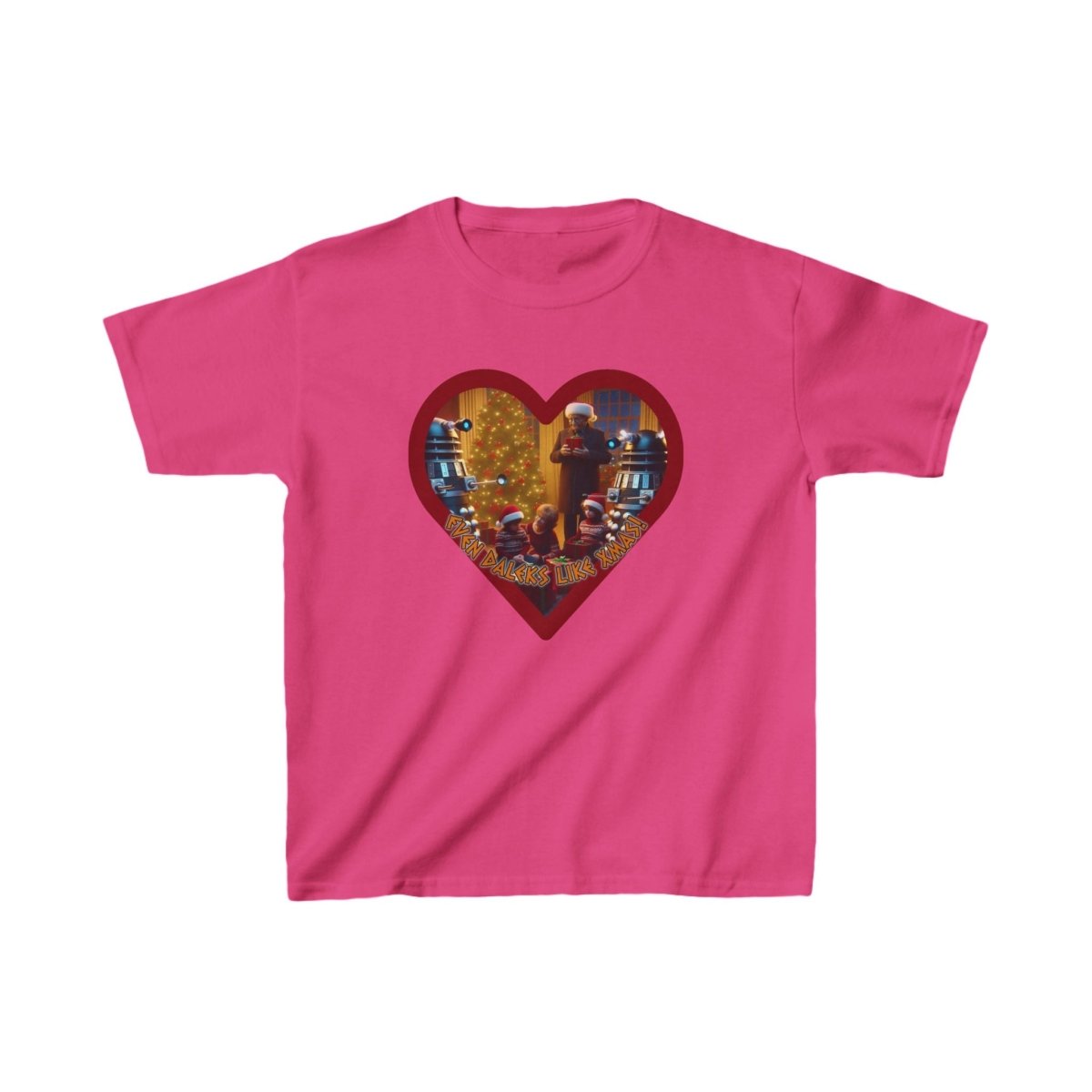 "Even Daleks Like Xmas!" - Kids Heavy Cotton T-shirt - soapbox169 - A Little Gift Shop