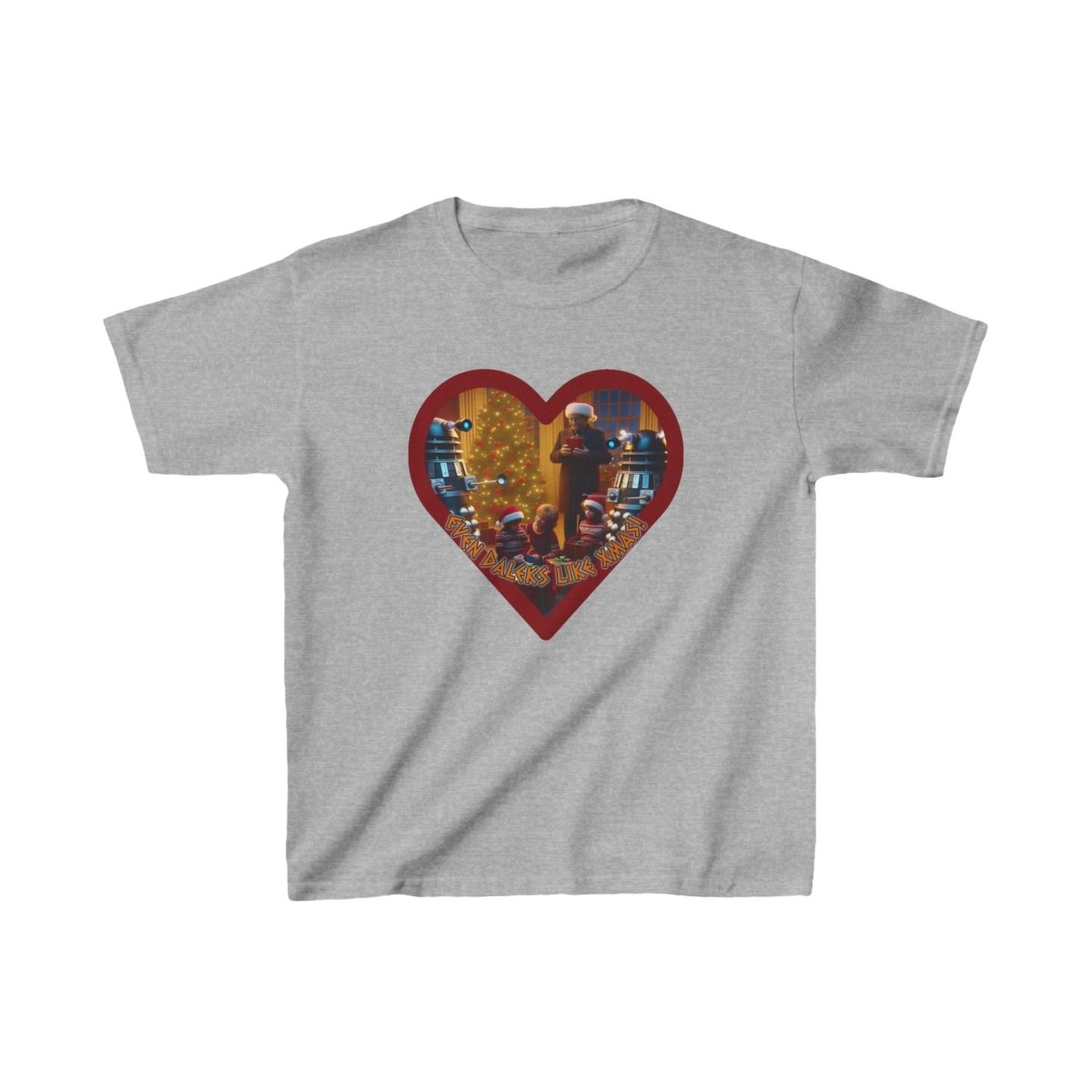 "Even Daleks Like Xmas!" - Kids Heavy Cotton T-shirt - soapbox169 - A Little Gift Shop