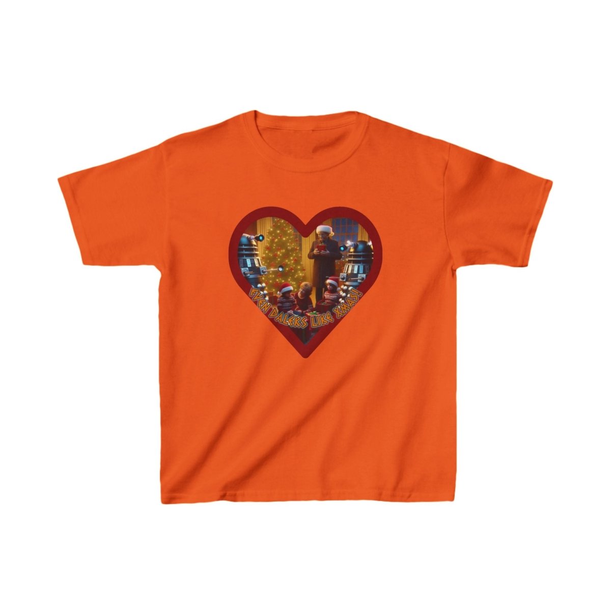 "Even Daleks Like Xmas!" - Kids Heavy Cotton T-shirt - soapbox169 - A Little Gift Shop
