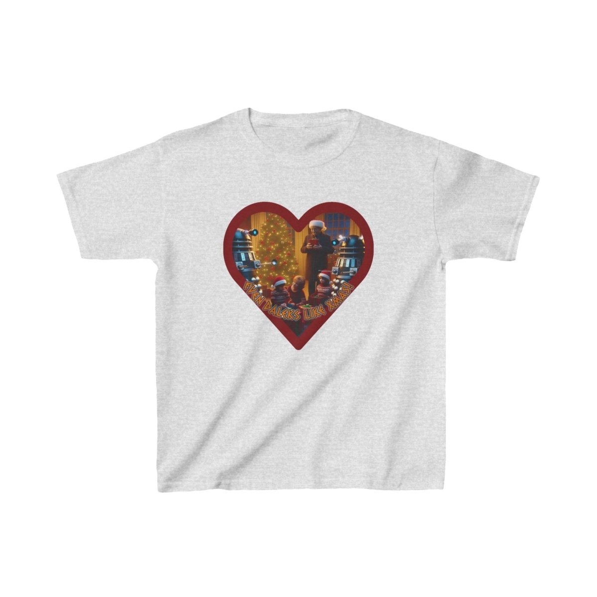 "Even Daleks Like Xmas!" - Kids Heavy Cotton T-shirt - soapbox169 - A Little Gift Shop