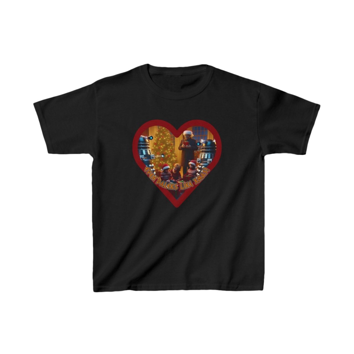 "Even Daleks Like Xmas!" - Kids Heavy Cotton T-shirt - soapbox169 - A Little Gift Shop