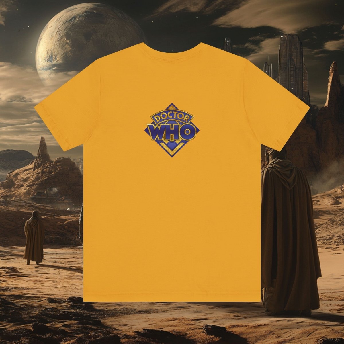 Gold leaf effect Cyberman T-shirt - soapbox169 - A Little Gift Shop