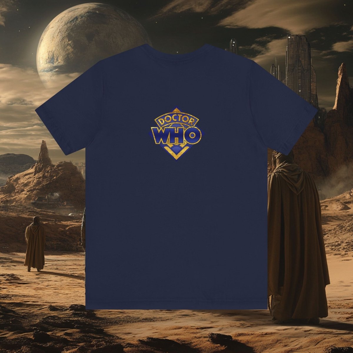 Gold leaf effect Cyberman T-shirt - soapbox169 - A Little Gift Shop