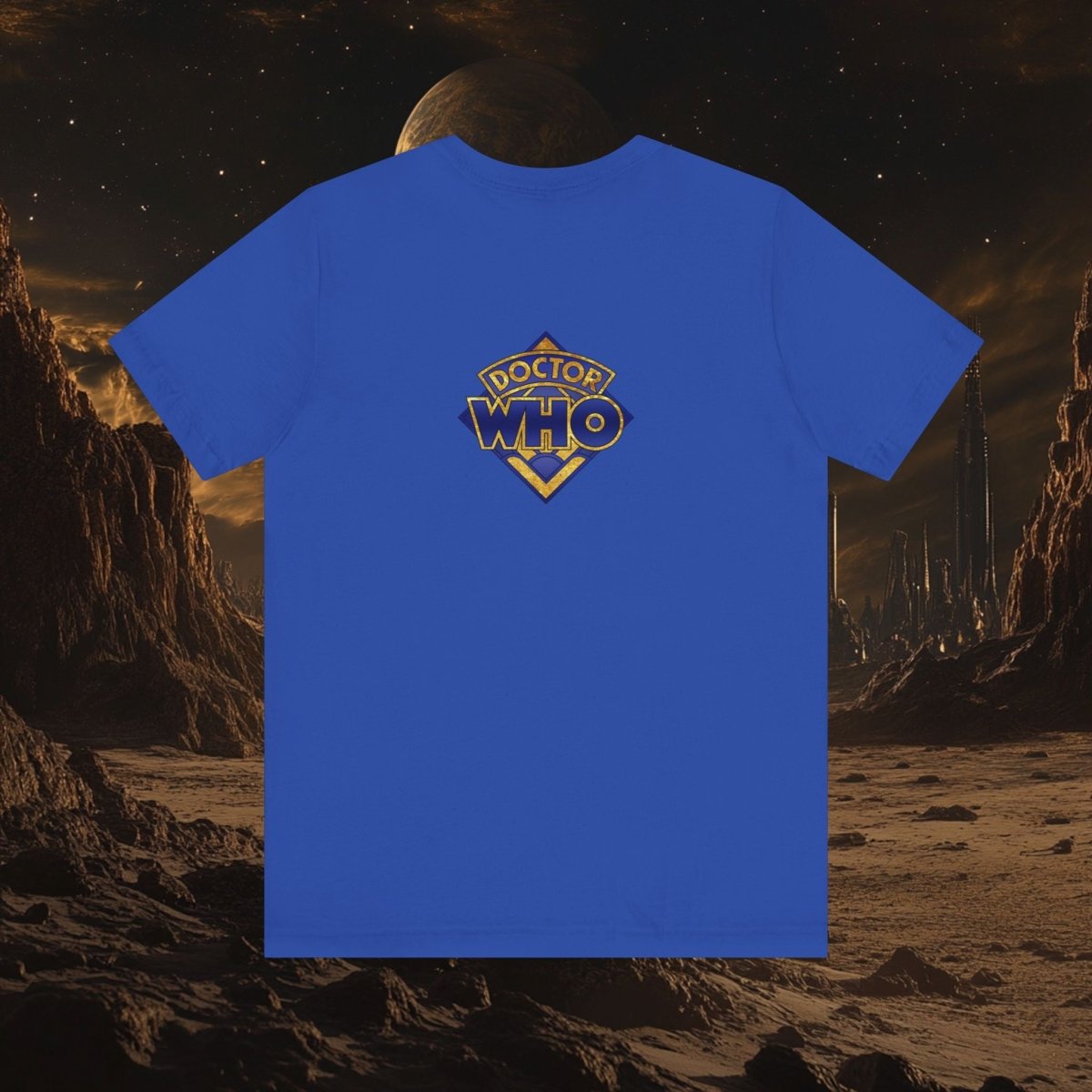 Gold leaf effect TARDIS T-shirt - soapbox169 - A Little Gift Shop