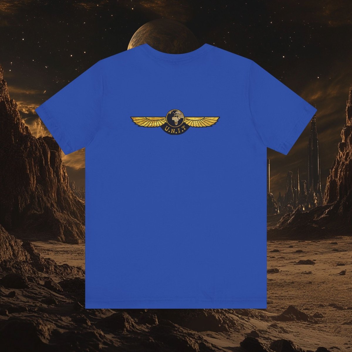 Gold leaf effect UNIT Wings T-shirt Mk II - soapbox169 - A Little Gift Shop