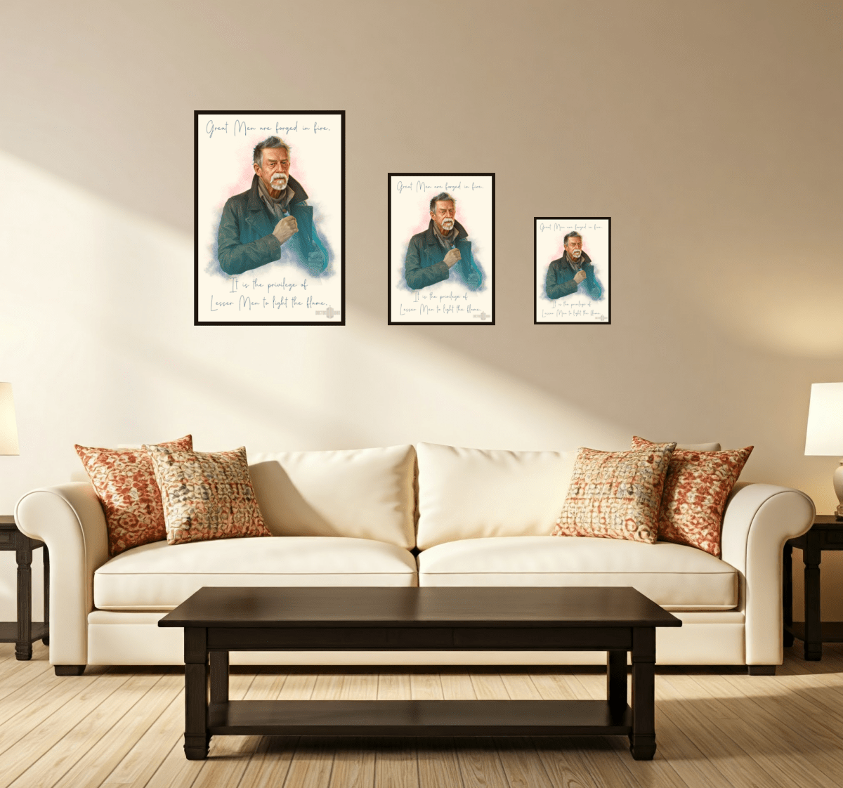 "Great men are forged in fire..." quote from The War Doctor - soapbox169 - A Little Gift Shop