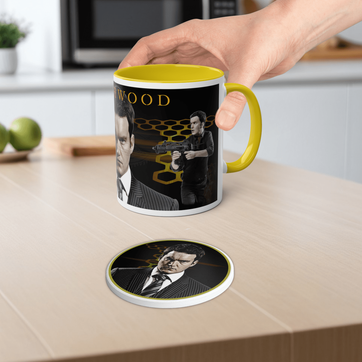 Ianto Jones (Gareth David - Lloyd) Ceramic Coaster - Home Decor