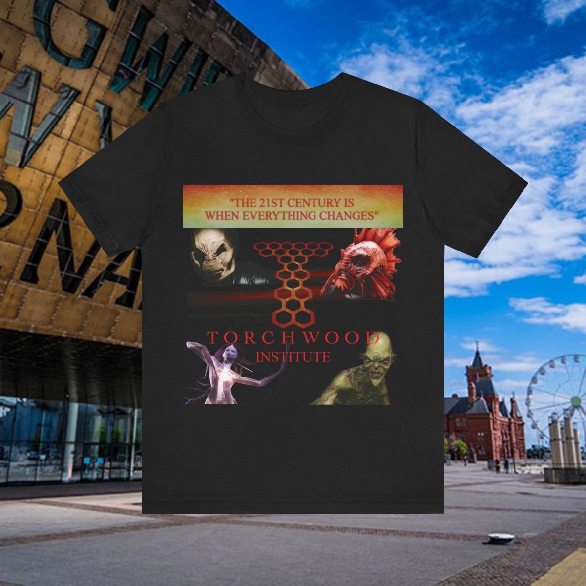 "The 21st Century is when everything changes, and Torchwood is ready" T-shirt - soapbox169 - A Little Gift Shop