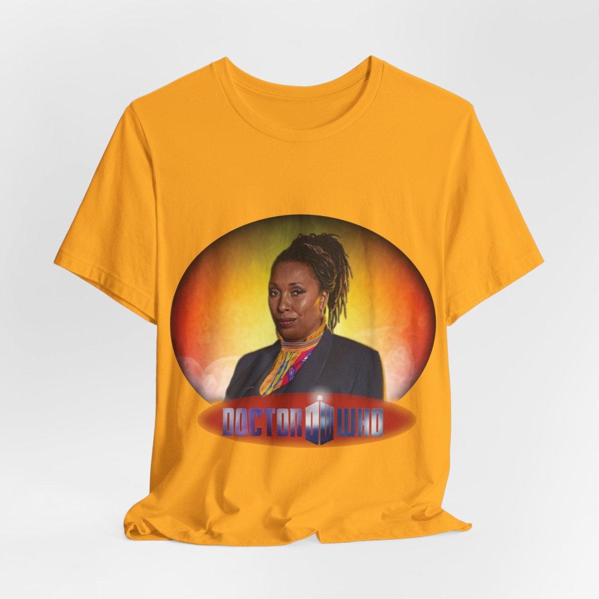 The Fugitive Doctor (Jo Martin) and Doctor Who logo. - soapbox169 - A Little Gift Shop