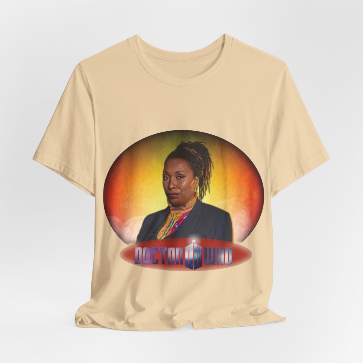 The Fugitive Doctor (Jo Martin) and Doctor Who logo. - soapbox169 - A Little Gift Shop