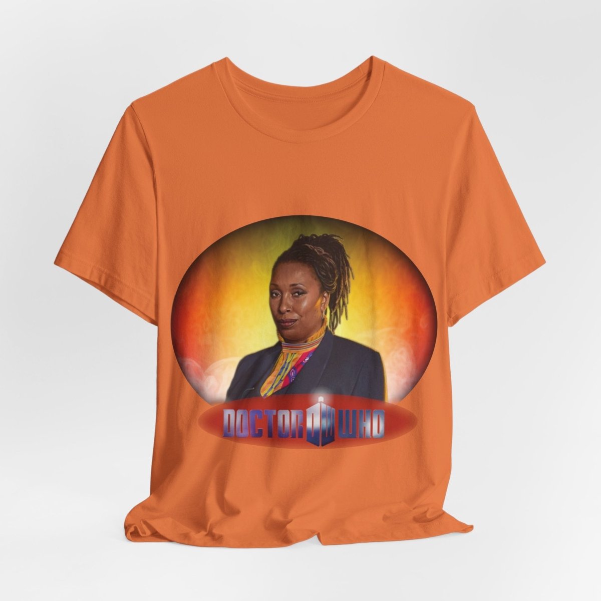 The Fugitive Doctor (Jo Martin) and Doctor Who logo. - soapbox169 - A Little Gift Shop