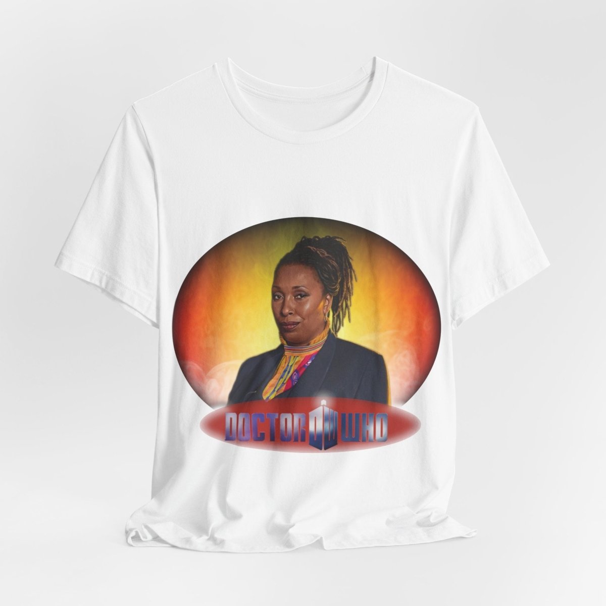 The Fugitive Doctor (Jo Martin) and Doctor Who logo. - soapbox169 - A Little Gift Shop