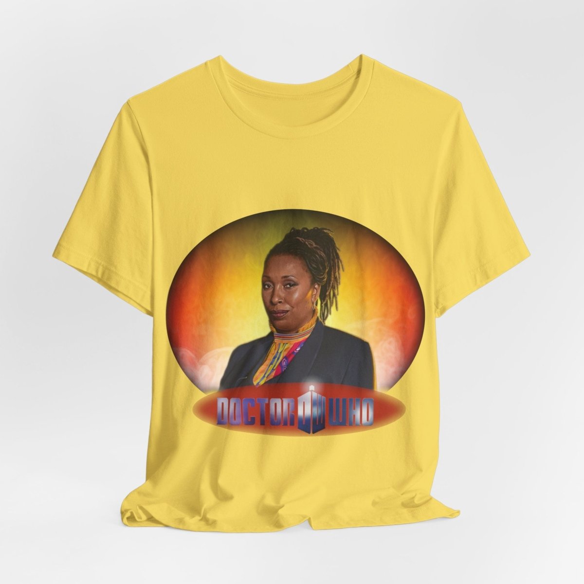 The Fugitive Doctor (Jo Martin) and Doctor Who logo. - soapbox169 - A Little Gift Shop