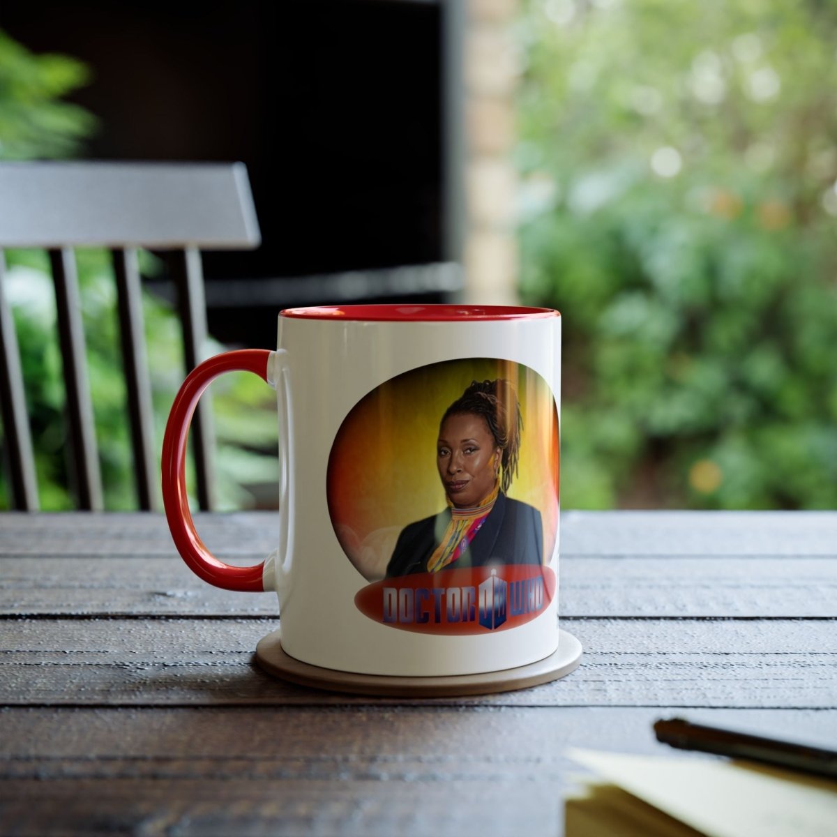 The Fugitive Doctor (Jo Martin) and Doctor Who logo mug. - soapbox169 - A Little Gift Shop