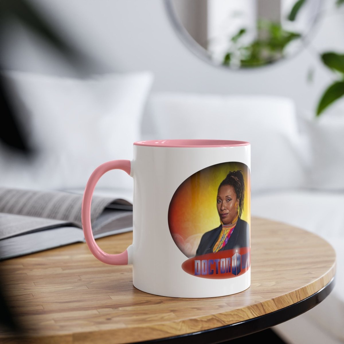 The Fugitive Doctor (Jo Martin) and Doctor Who logo mug. - soapbox169 - A Little Gift Shop