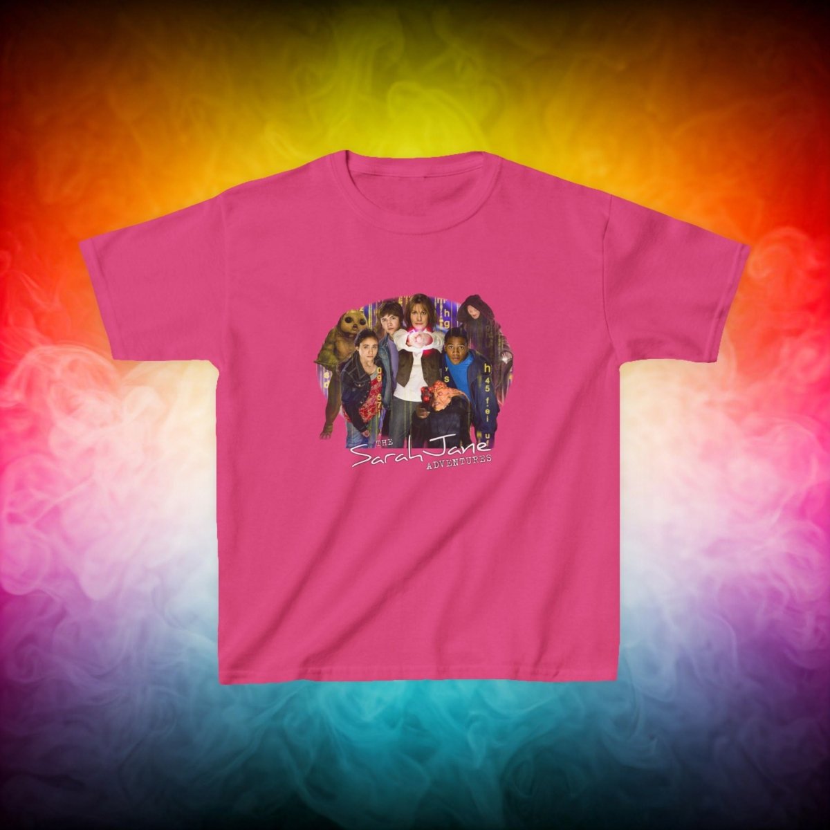 "The Sarah Jane Adventures" Original Gang - Kids Heavy Cotton T-shirt - soapbox169 - A Little Gift Shop