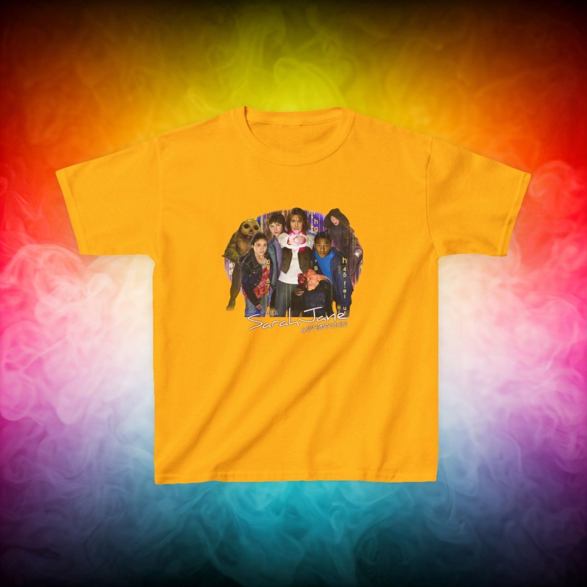 "The Sarah Jane Adventures" Original Gang - Kids Heavy Cotton T-shirt - soapbox169 - A Little Gift Shop