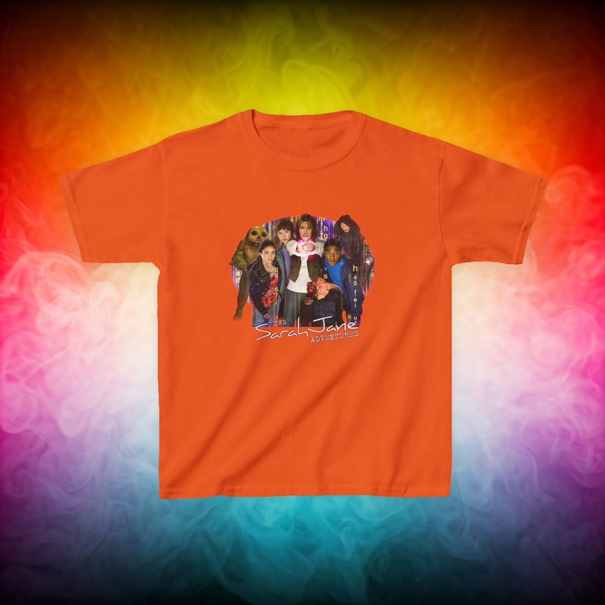 "The Sarah Jane Adventures" Original Gang - Kids Heavy Cotton T-shirt - soapbox169 - A Little Gift Shop