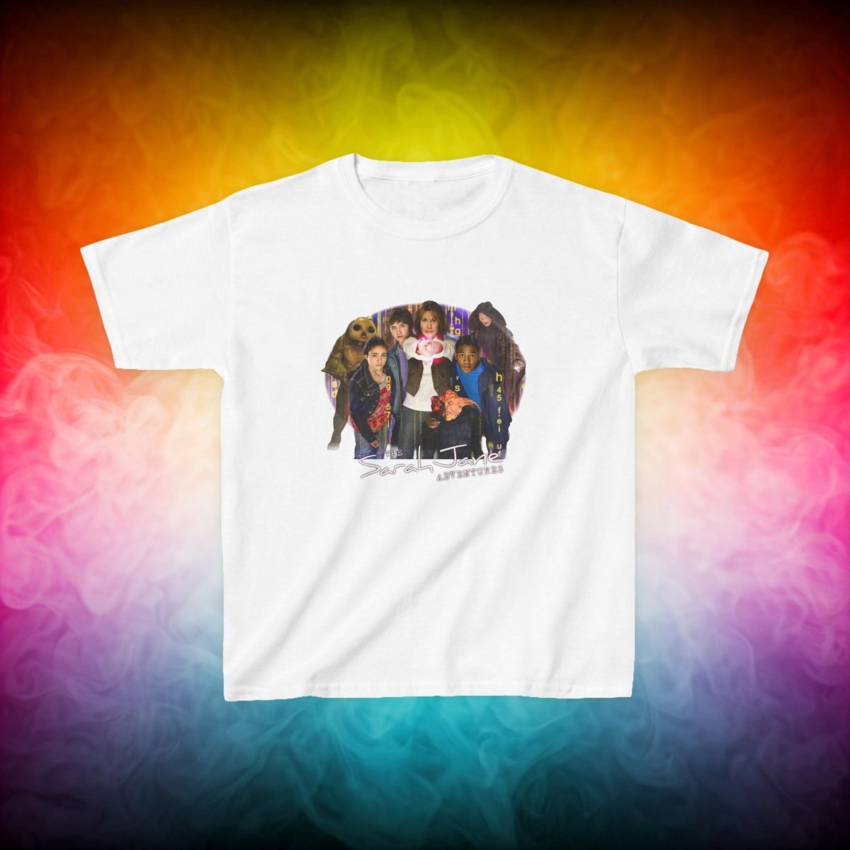 "The Sarah Jane Adventures" Original Gang - Kids Heavy Cotton T-shirt - soapbox169 - A Little Gift Shop