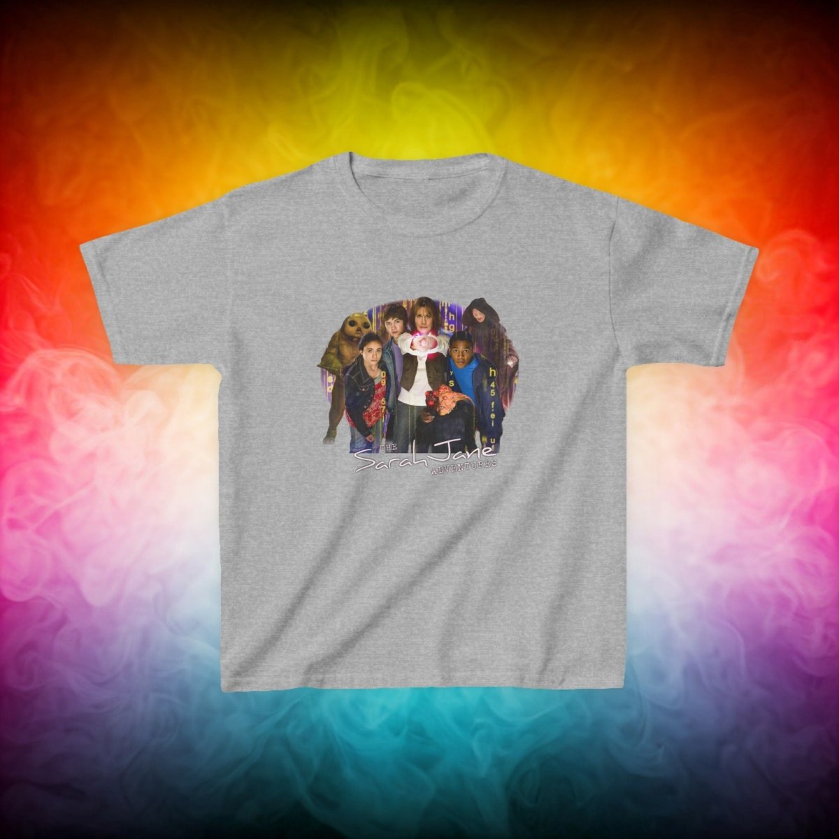 "The Sarah Jane Adventures" Original Gang - Kids Heavy Cotton T-shirt - soapbox169 - A Little Gift Shop