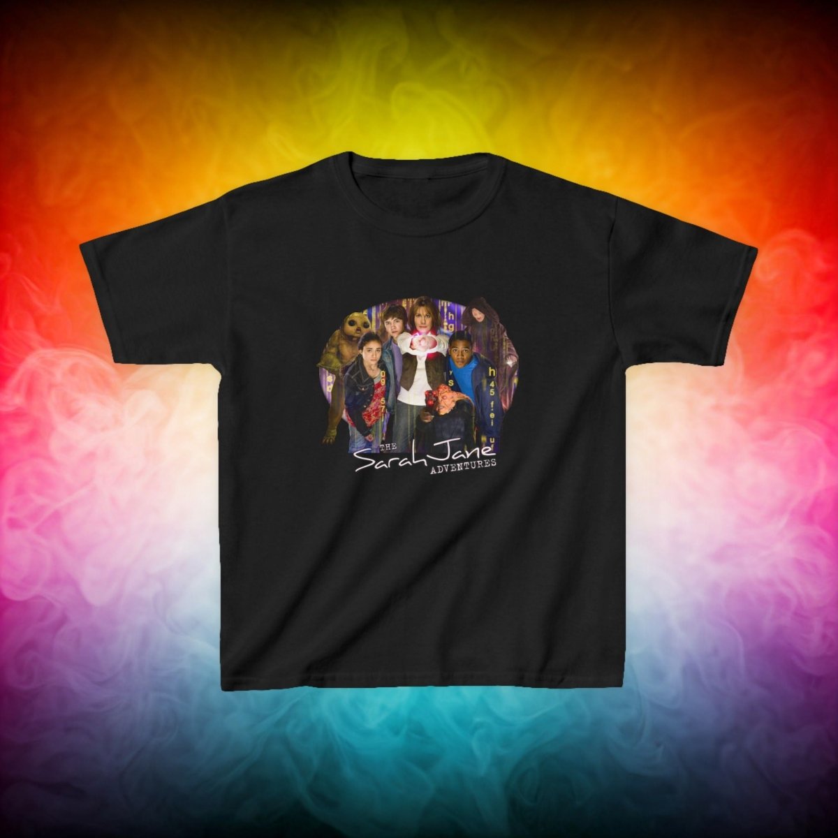 "The Sarah Jane Adventures" Original Gang - Kids Heavy Cotton T-shirt - soapbox169 - A Little Gift Shop