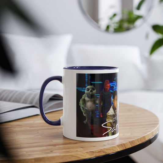 "The Sarah Jane Adventures" The New Gang mug with Season 3 Foes - Mug