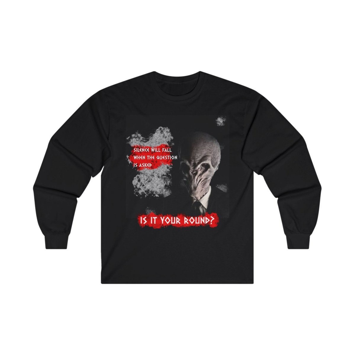 The Silence asking "The Question" Long Sleeve T-shirt - soapbox169 - A Little Gift Shop