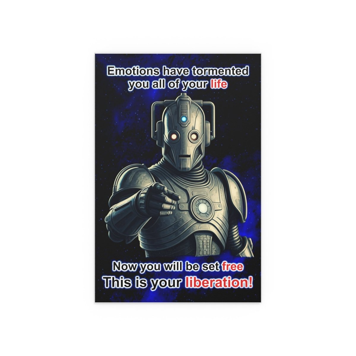 This is your liberation! Creepy Freedom Poster from timeline Kl45 - Xe - soapbox169 - A Little Gift Shop