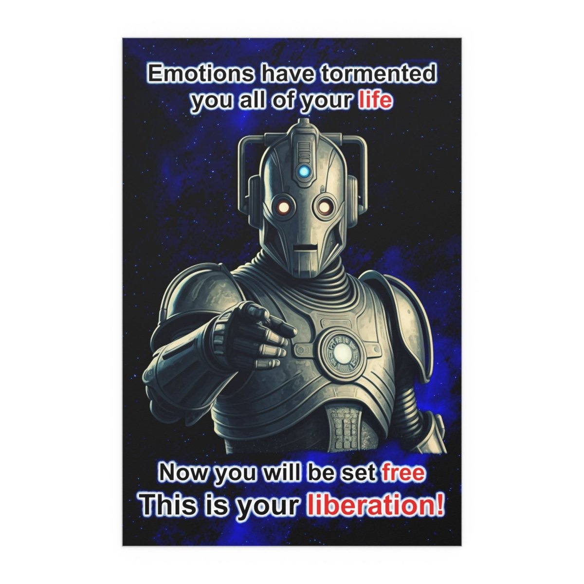 This is your liberation! Creepy Freedom Poster from timeline Kl45 - Xe - soapbox169 - A Little Gift Shop