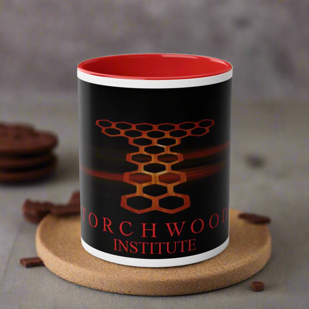Torchwood Mug featuring the iconic T-hexagons logo