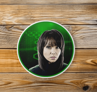 Toshiko Sato (Tosh) (Naoko Mori ) Ceramic Coaster - Home Decor