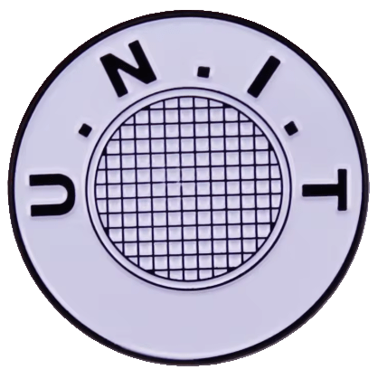 UNIT Globe Logo Metal & Enamel Badge - soapbox169 - A Little Gift Shop