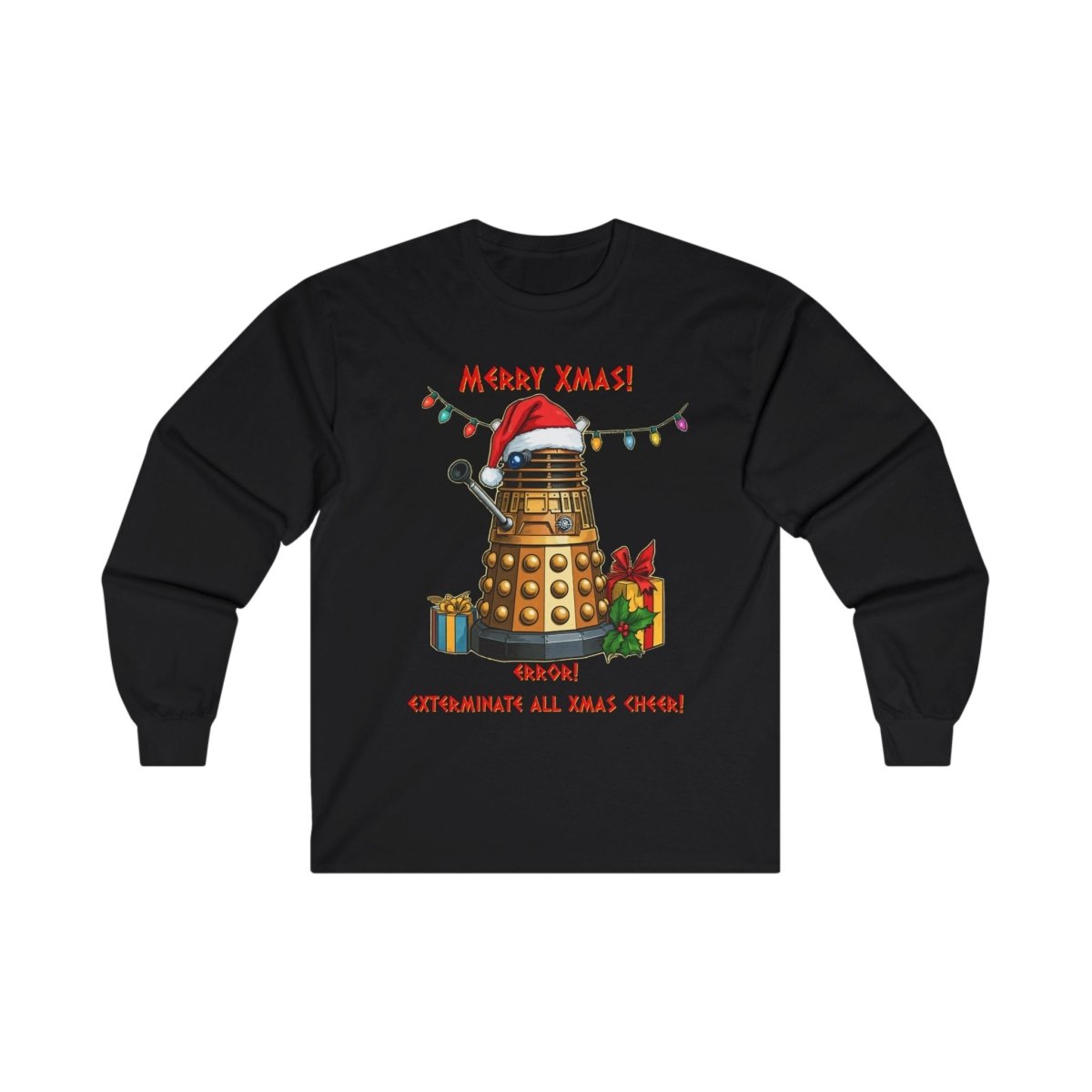 Very Confused Xmas Dalek Long Sleeve T-shirt - soapbox169 - A Little Gift Shop