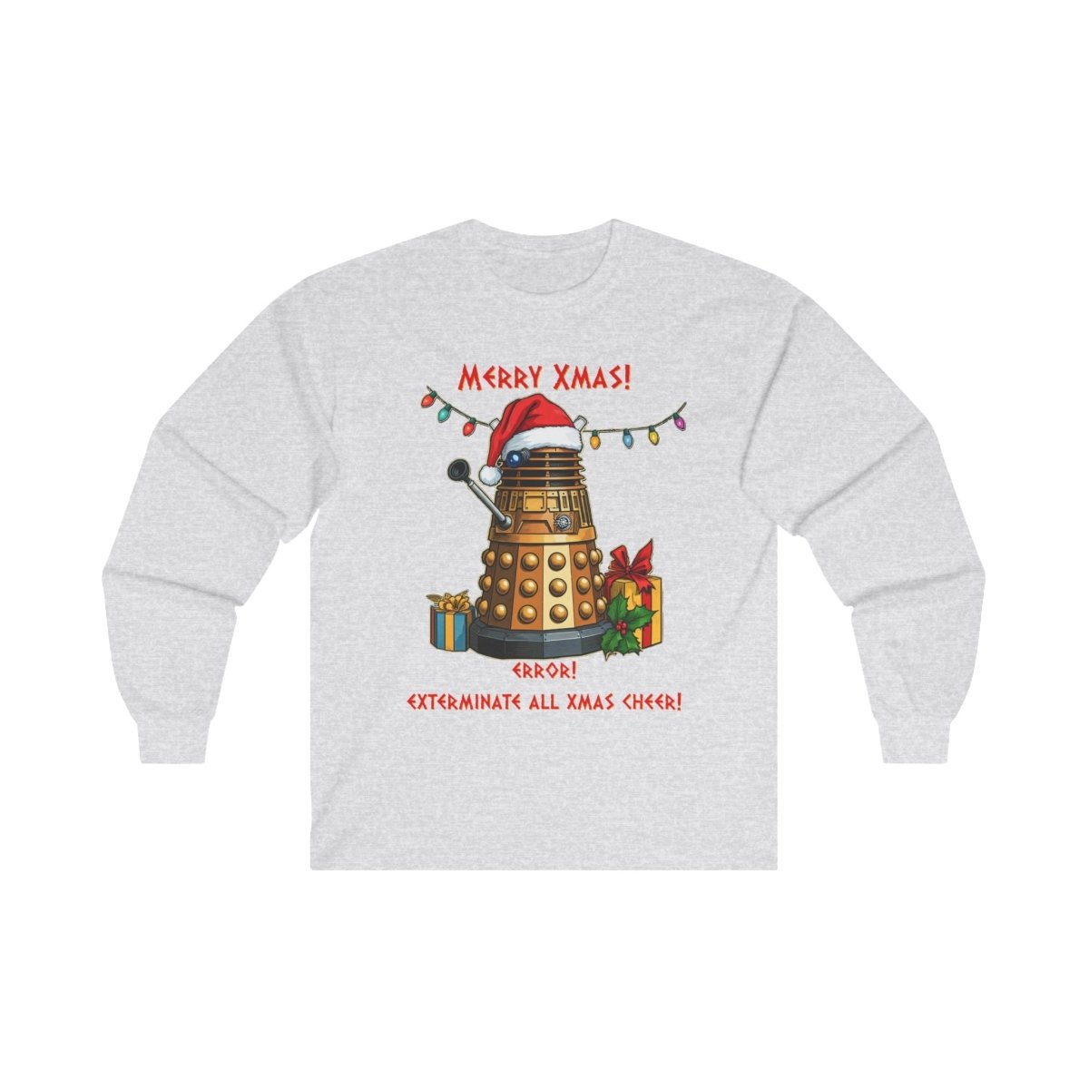 Very Confused Xmas Dalek Long Sleeve T-shirt - soapbox169 - A Little Gift Shop