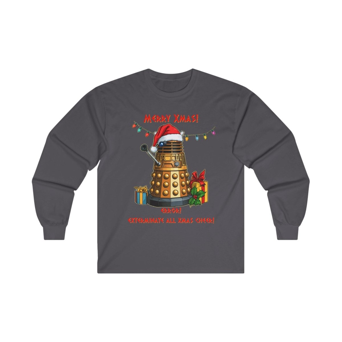 Very Confused Xmas Dalek Long Sleeve T-shirt - soapbox169 - A Little Gift Shop