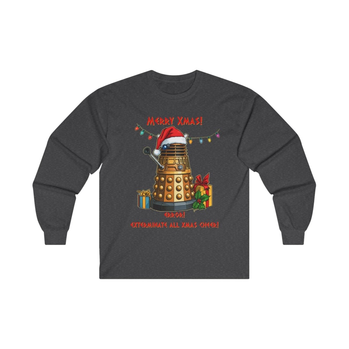 Very Confused Xmas Dalek Long Sleeve T-shirt - soapbox169 - A Little Gift Shop